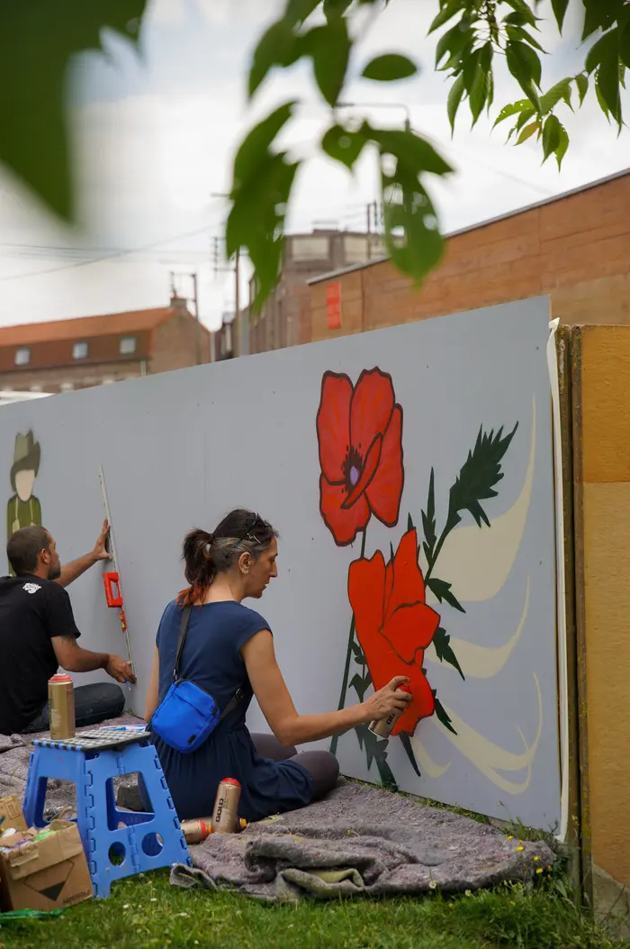 Création d'une fresque murale par le Collectif Renart_1