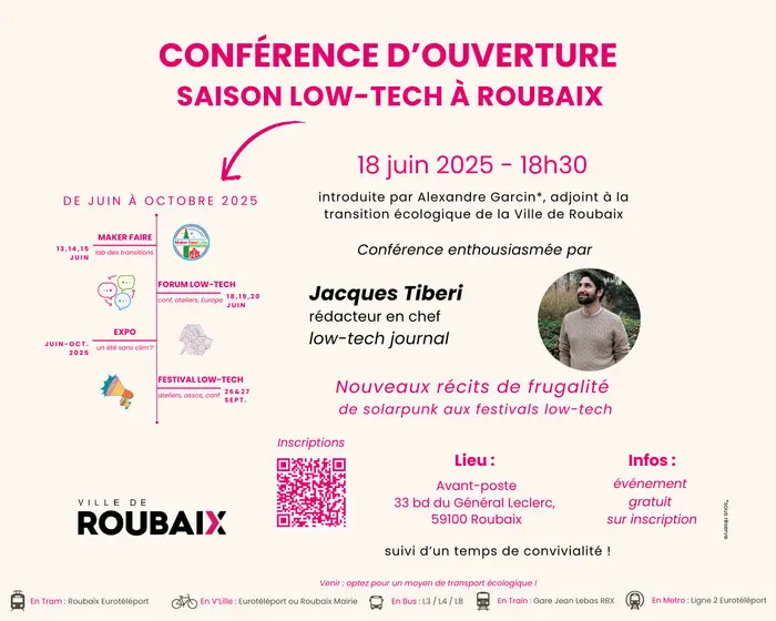 Saison Low-tech à Roubaix - Conférence d'ouverture - 18/06/2025_1