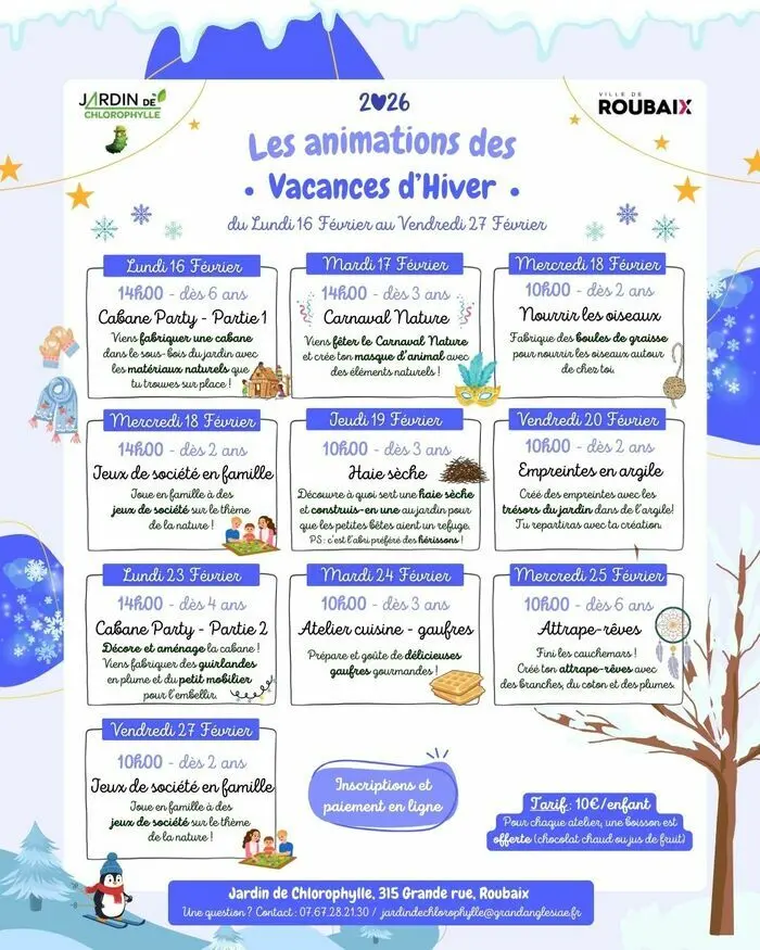 Animations Nature - Vacances d'Hiver - Jardin de Chlorophylle_1