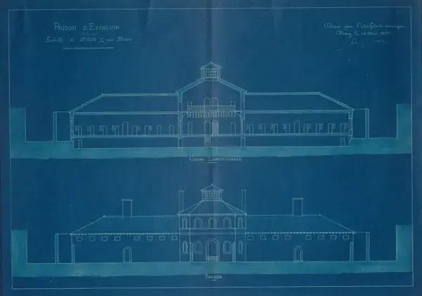 Plan ancienne prison d'Espalion