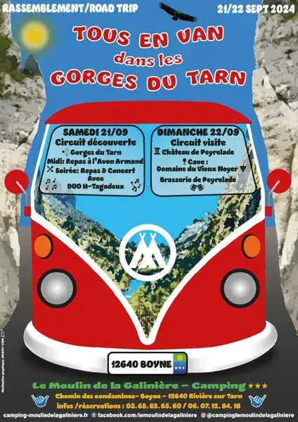 Tous en van dans les gorges du tarn