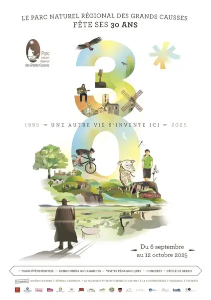 Affiches 30 ans du Parc naturel régional des Grands Causses