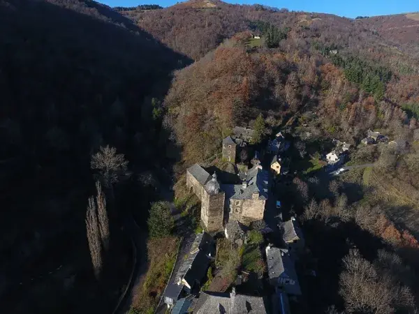 Château de Cabrespines - vue du ciel