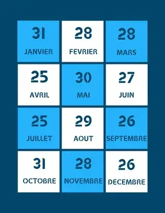 Calendrier 2025