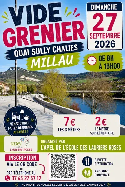 Vide grenier - 27 septembre 2026