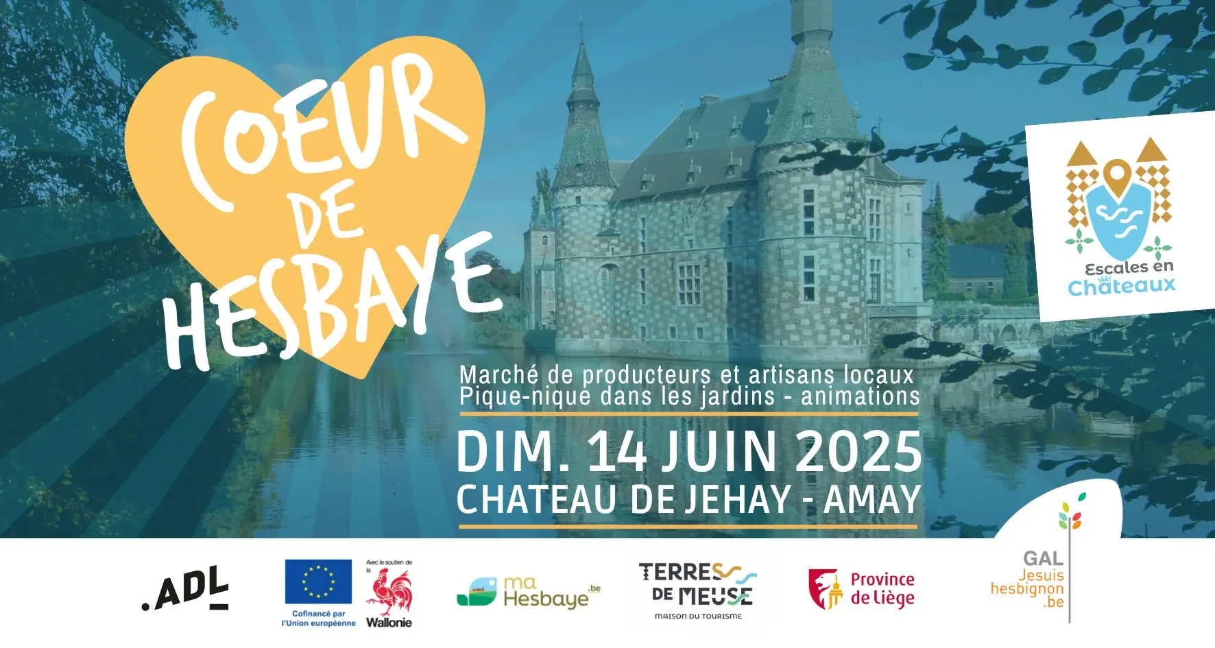 Affiche Escales en Château - Cœur de Hesbaye