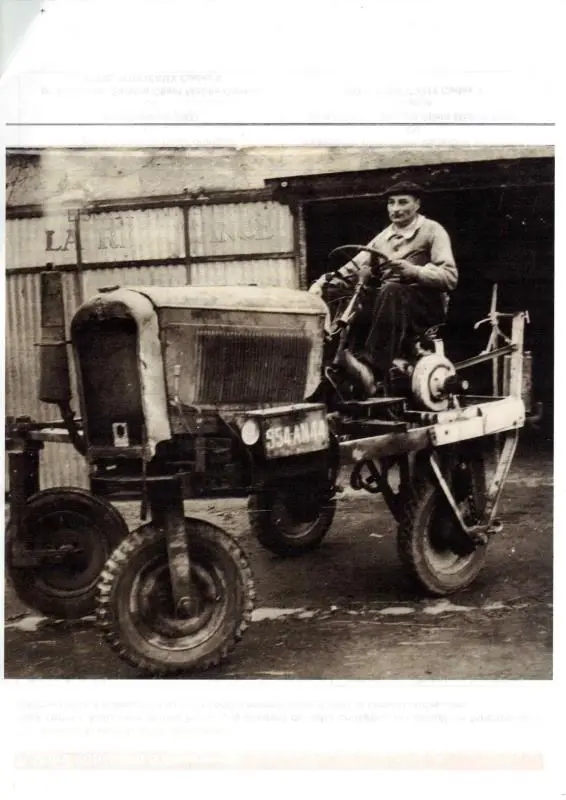 PREMIER TRACTEUR ENJAMBEUR DU VIGNOBLE
