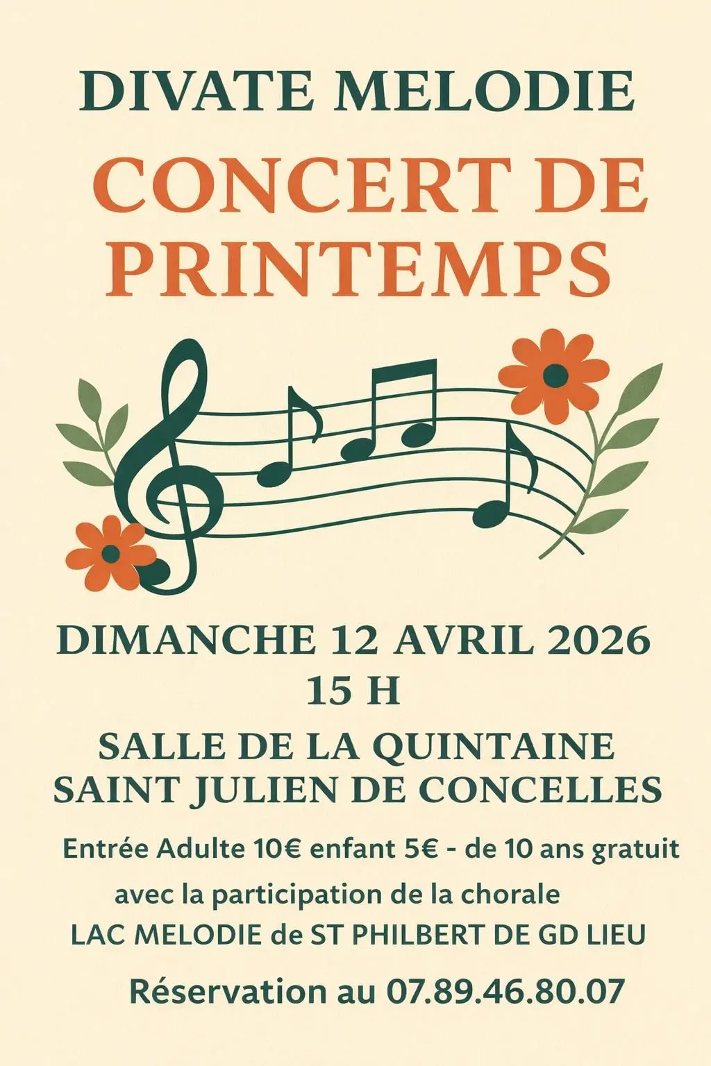 CONCERT DE PRINTEMPS AVRIL 2026