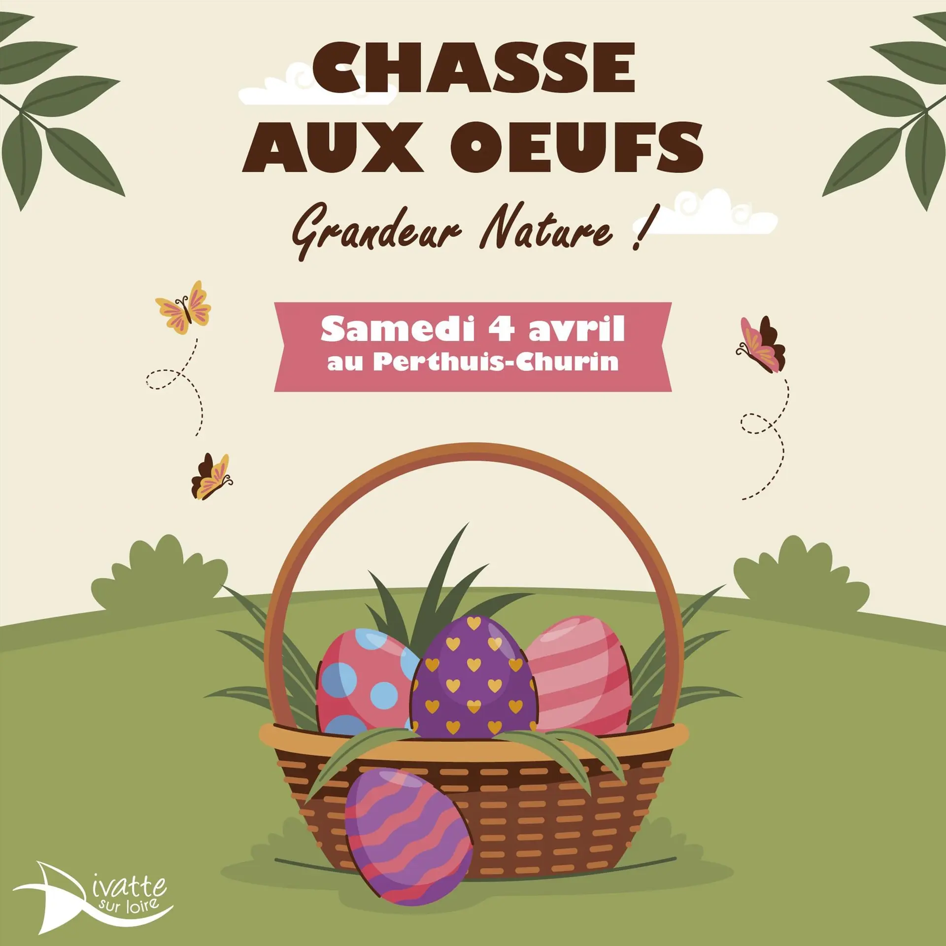 Affiche chasse aux oeufs