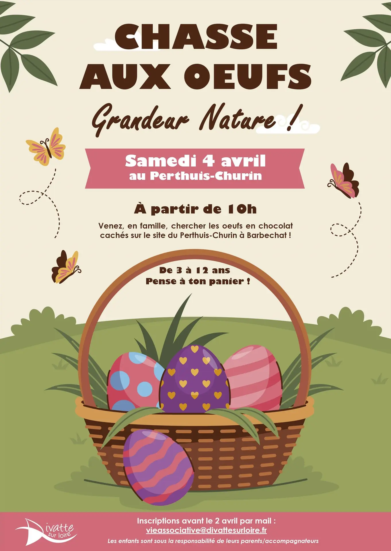 Affiche chasse aux oeufs