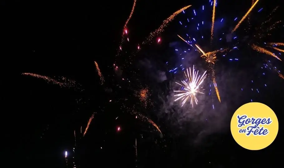 Gorges en fête - feu d'artifice
