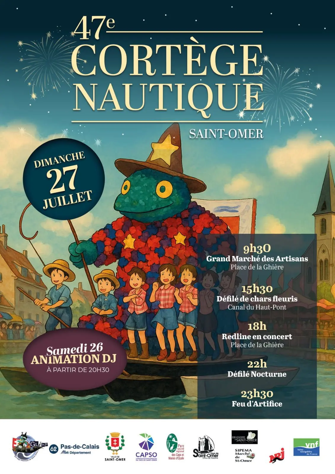 Incontournable 47e édition du CORTEGE NAUTIQUE de Saint-Omer
