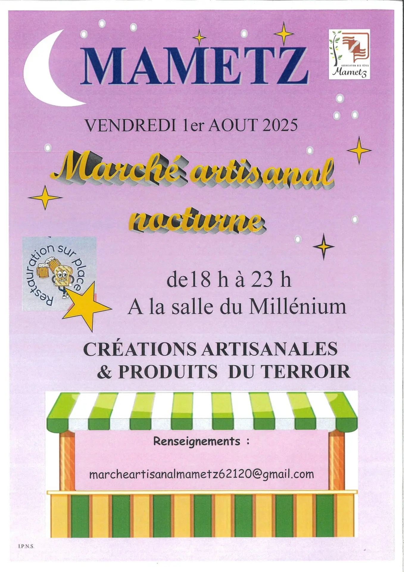 Affiche Marché artisanal nocturne