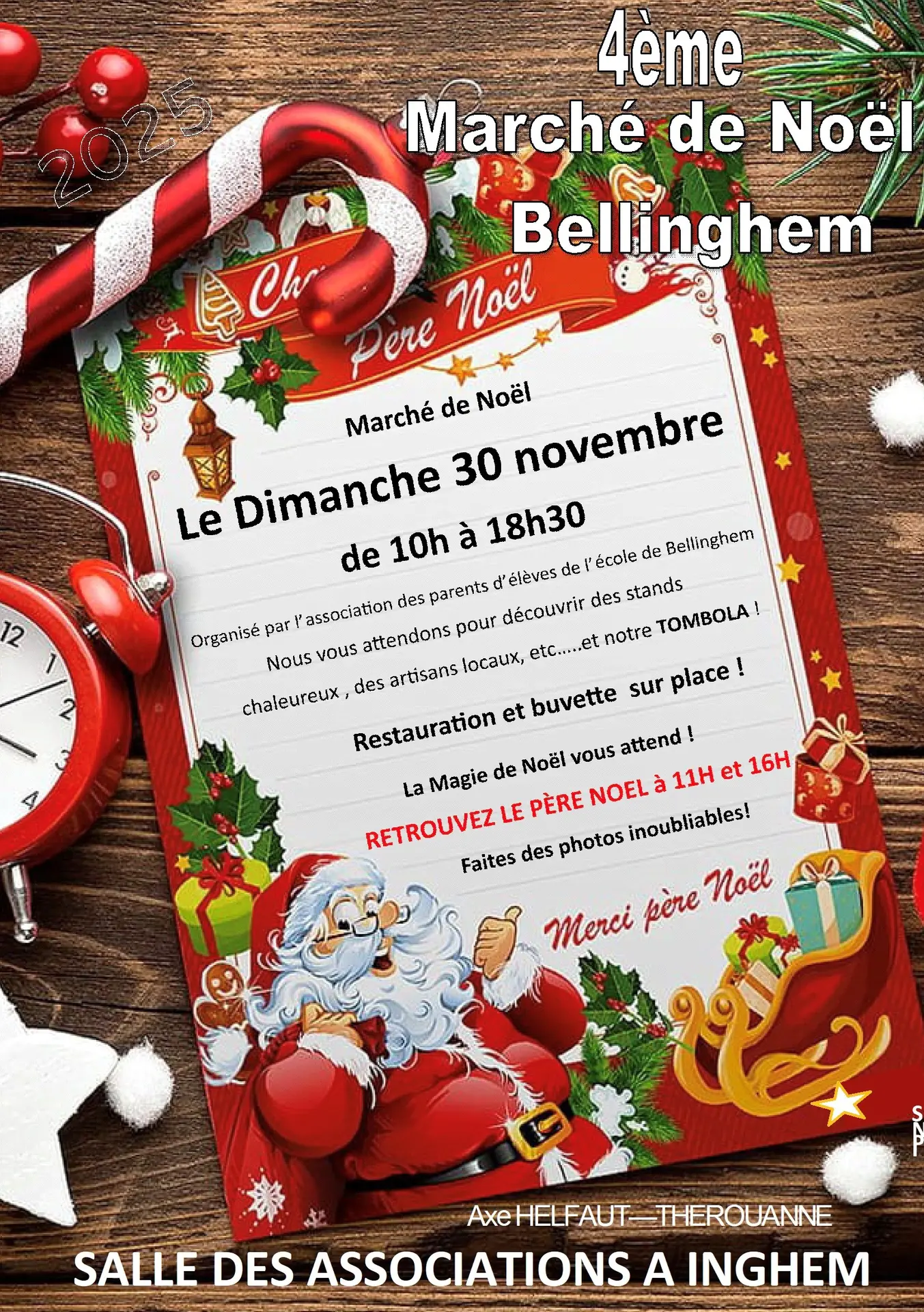 Affiche Marché de Noël de Bellinghem