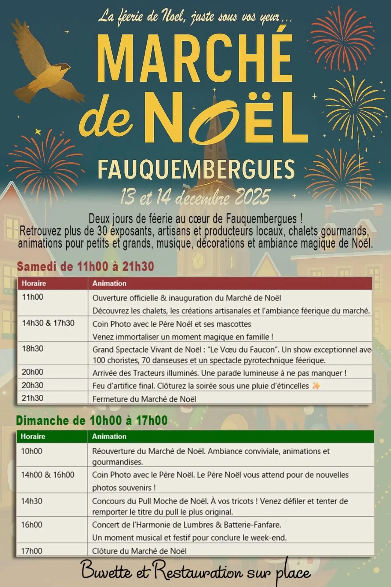 Affiche Marché de Noël de Fauquembergues 2025