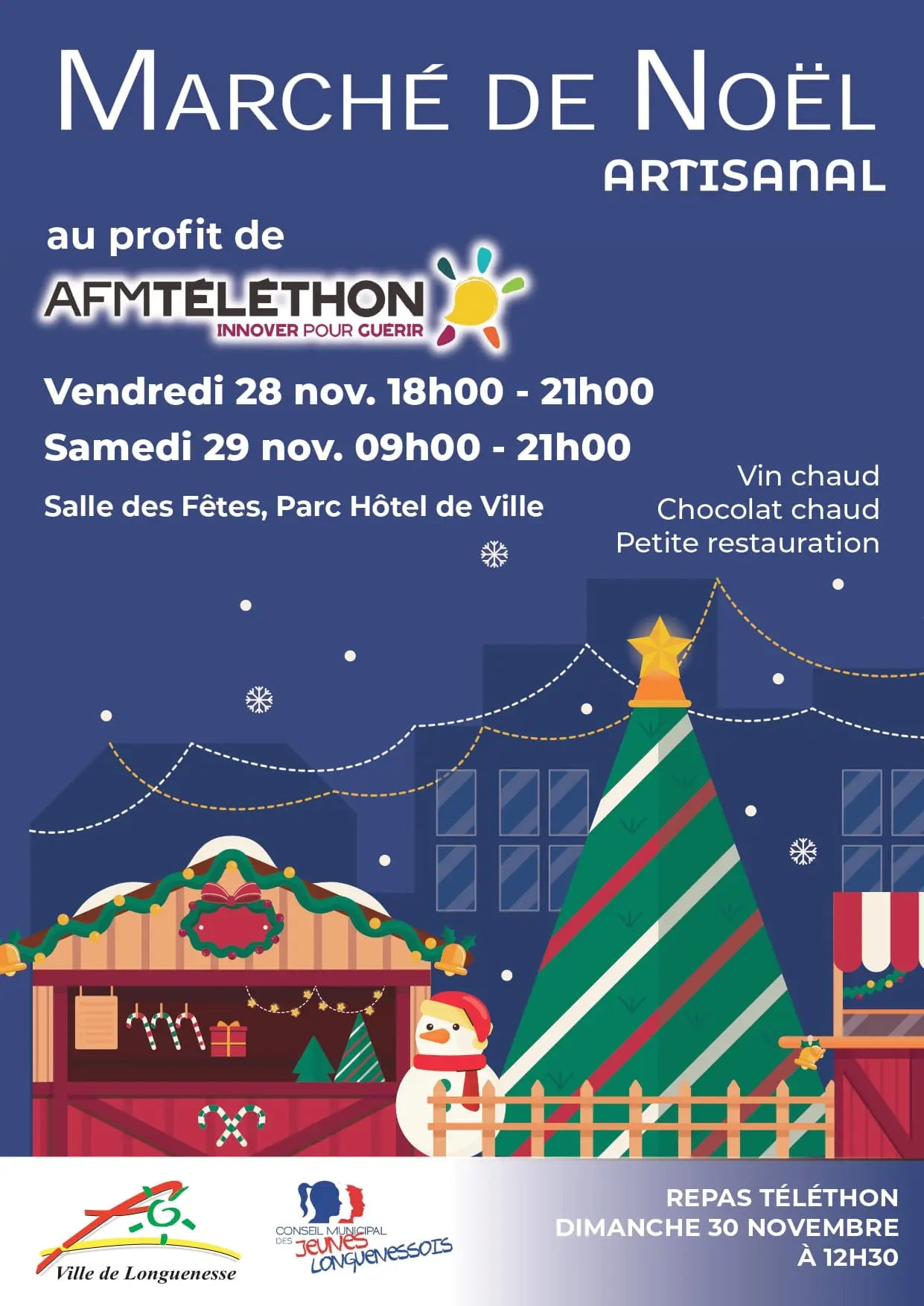 Affiche Marché de Noël de Longuenesse 2025