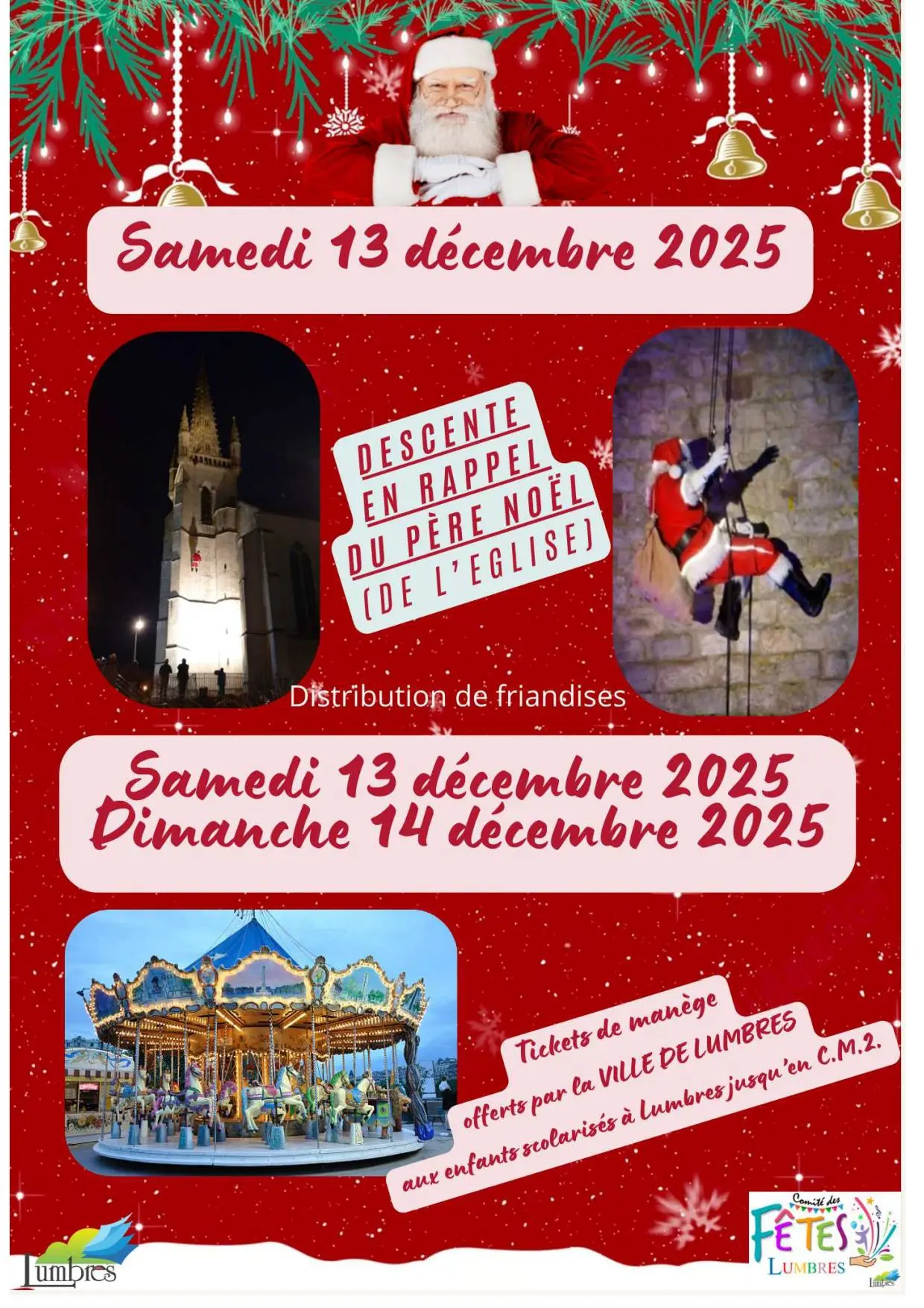 Affiche Marché de Noël de Lumbres 2025
