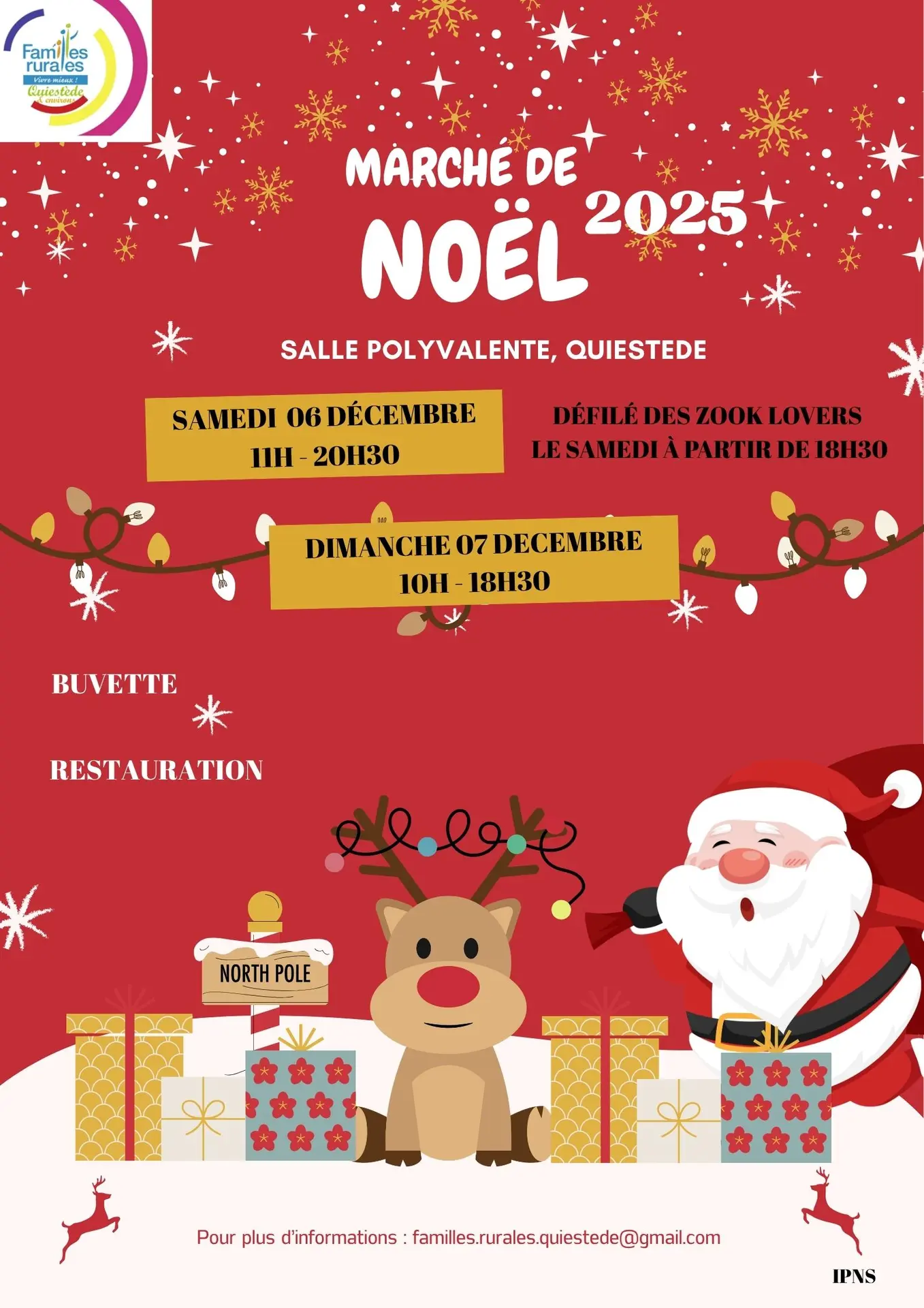 Affiche Marché de Noël de Quiestède