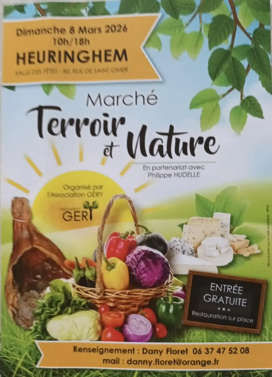 Affiche Marché et Nature 8 mars 2026 Heuringhem