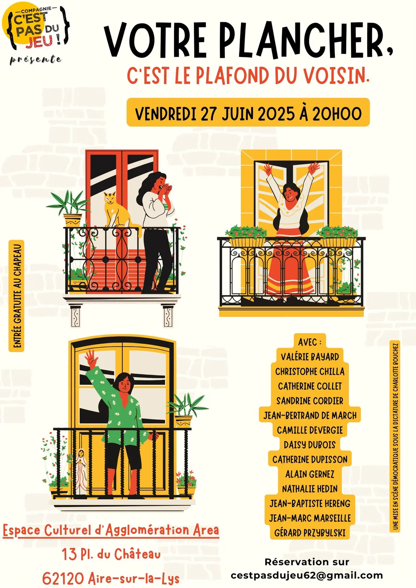 Affiche Votre plancher, c'est le plafond du voisin