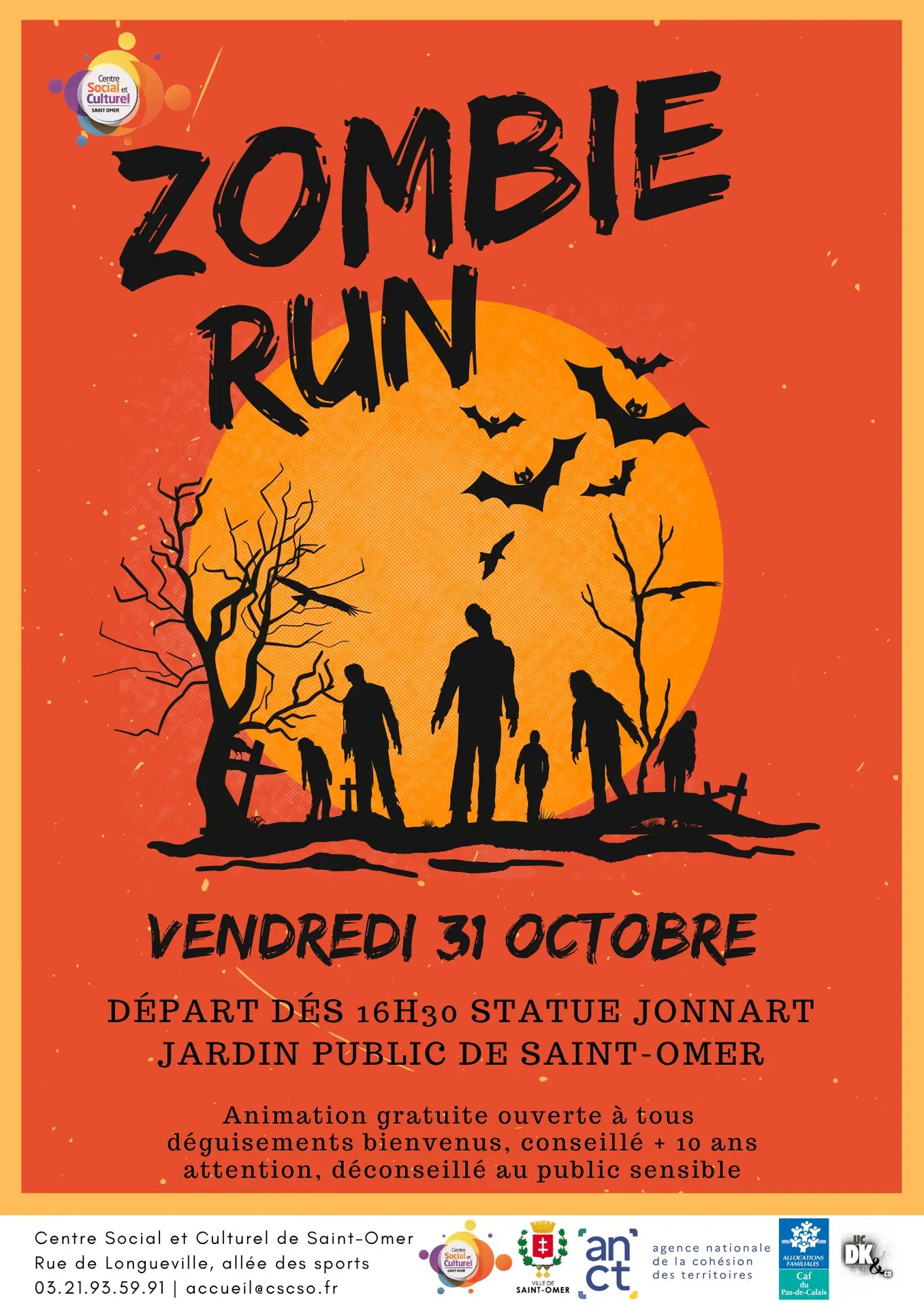Affiche Zombie Run Saint-Omer
