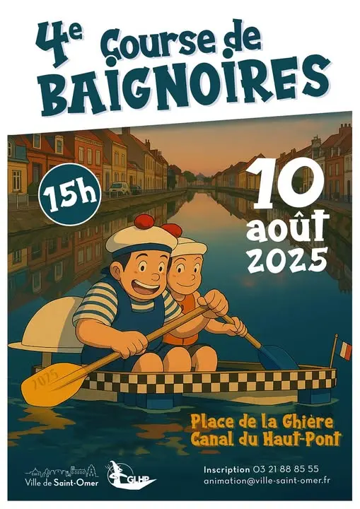 Affiche course baignoire 2025