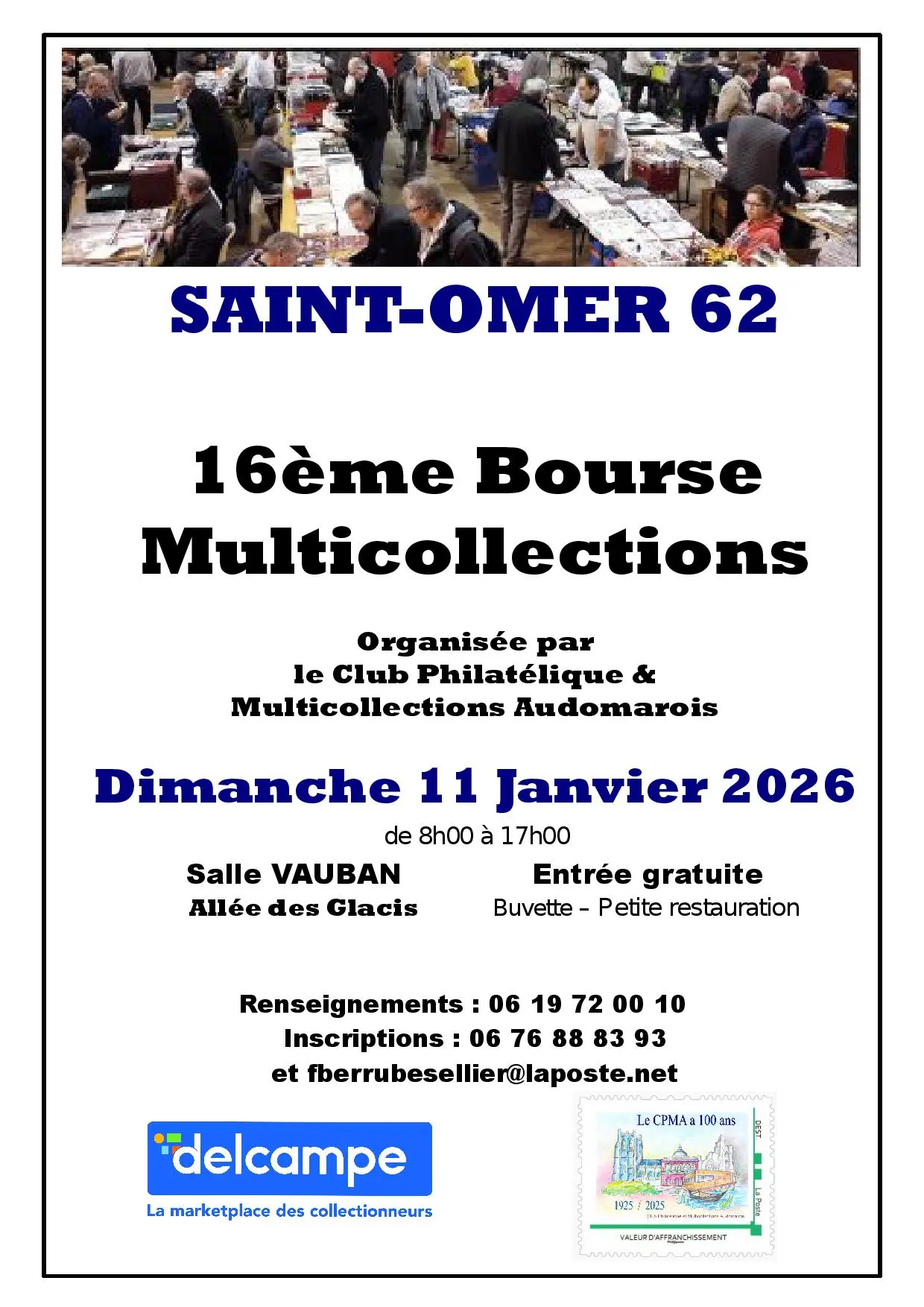 Affiche bourse multicollections de Saint-Omer 2026