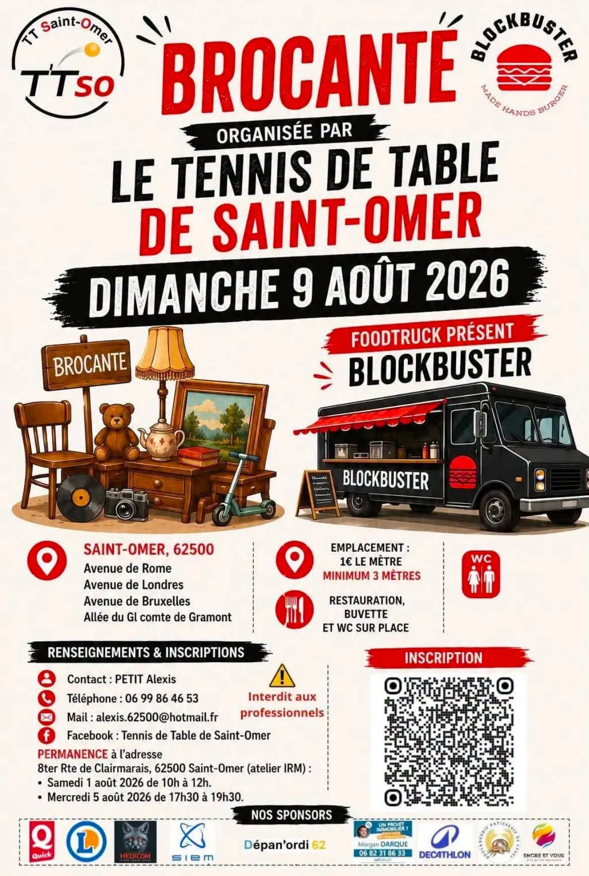 Affiche brocante de Saint-Omer