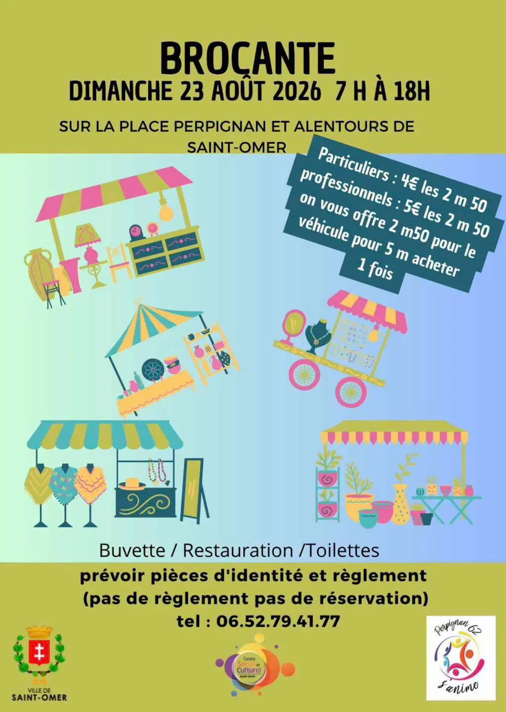 Affiche brocante Saint-Omer
