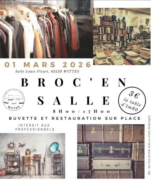 Affiche brocante Wittes 2026