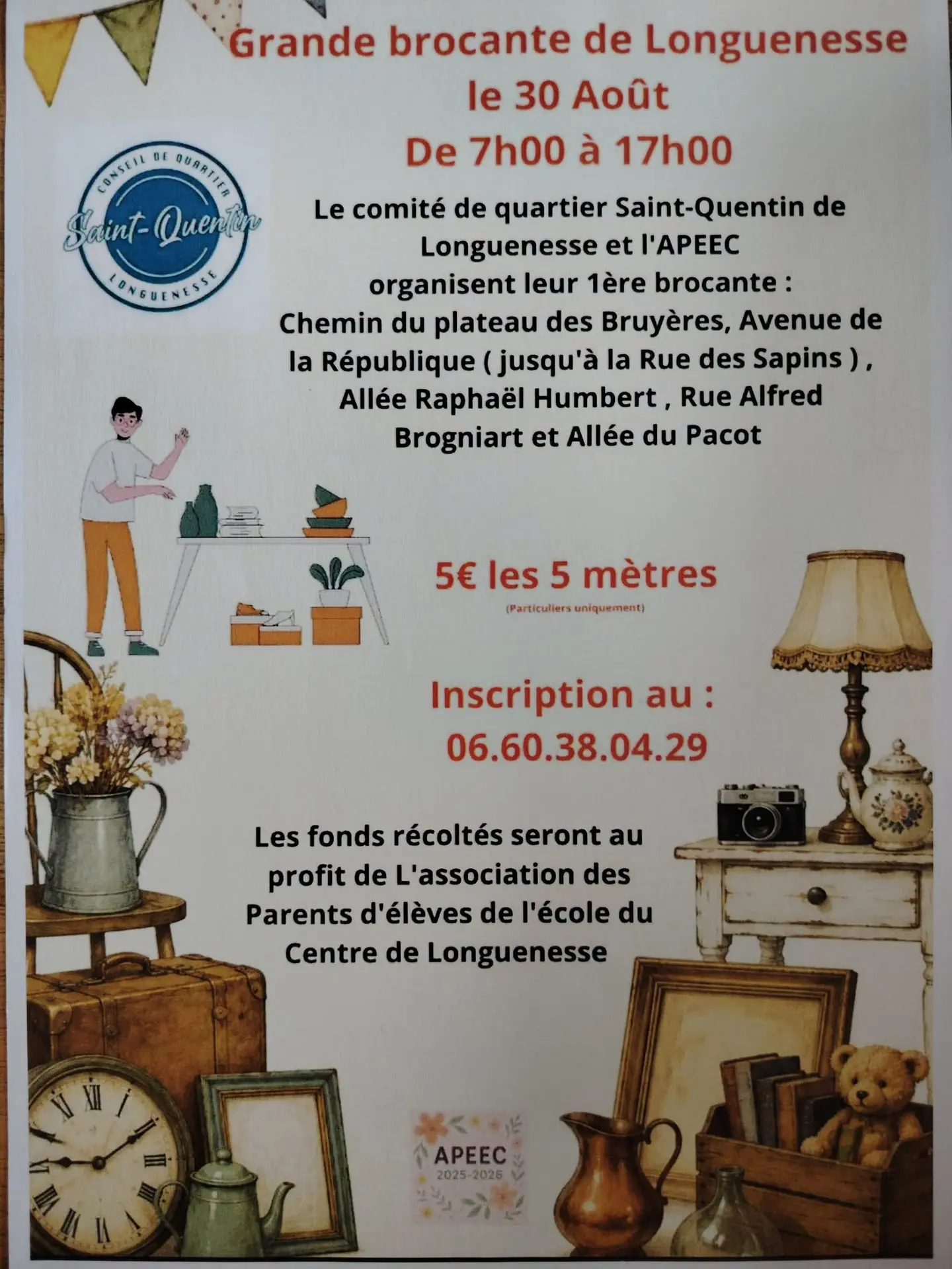 Affiche brocante de Longuenesse