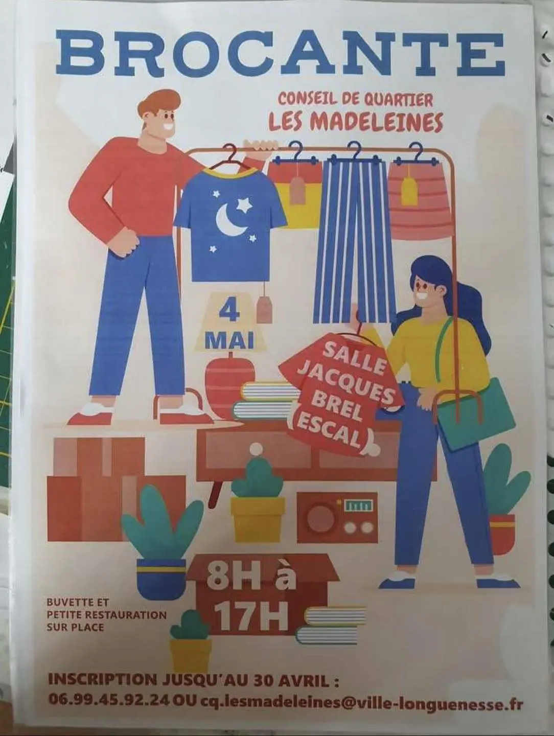 Affiche brocante de Longuenesse