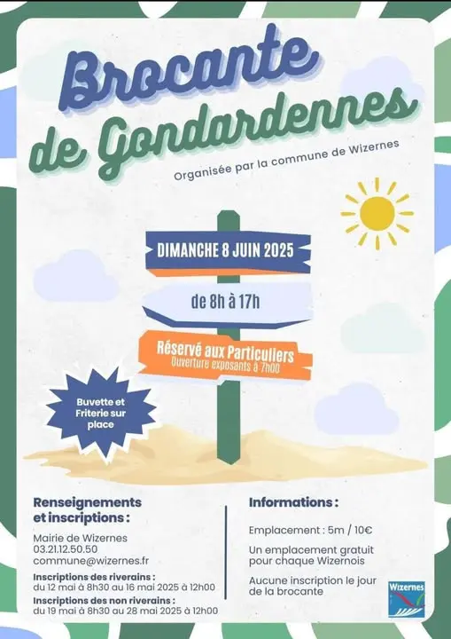 Affiche brocante de Wizernes