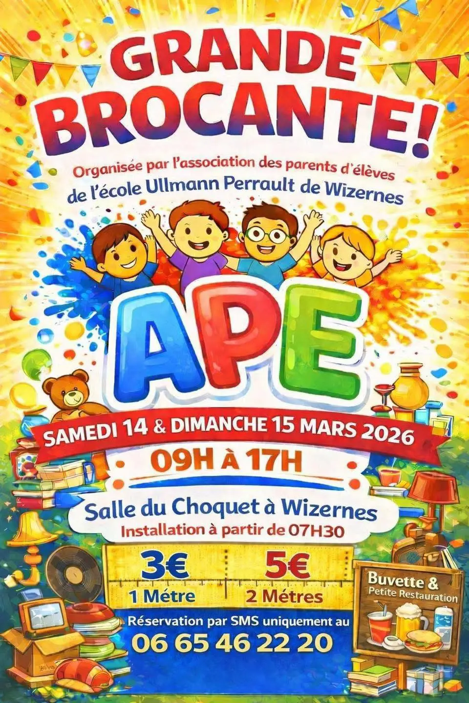 Affiche brocante de Wizernes 2026