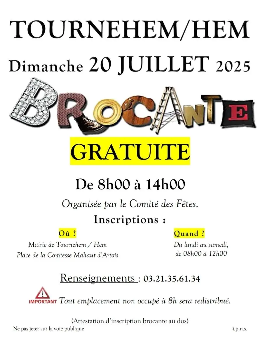 Affiche brocante de Tournehem