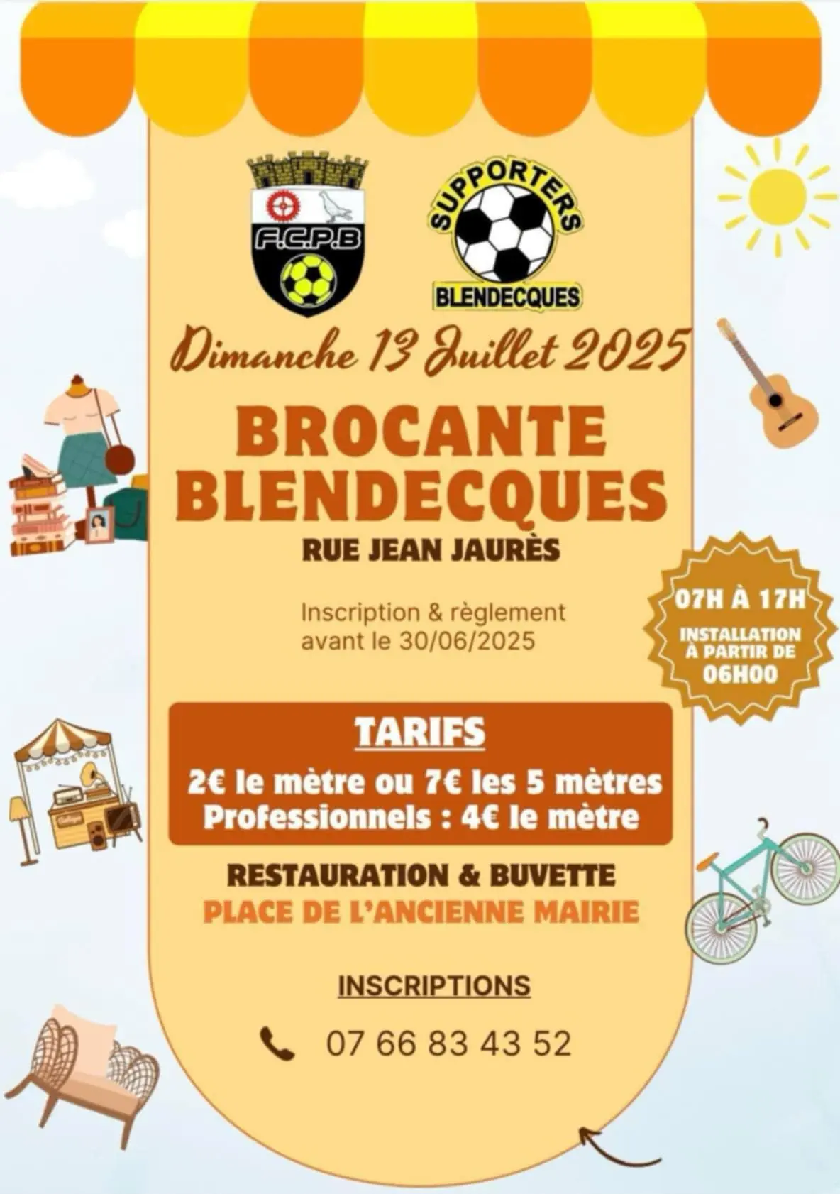 Affiche brocante de Blendecques