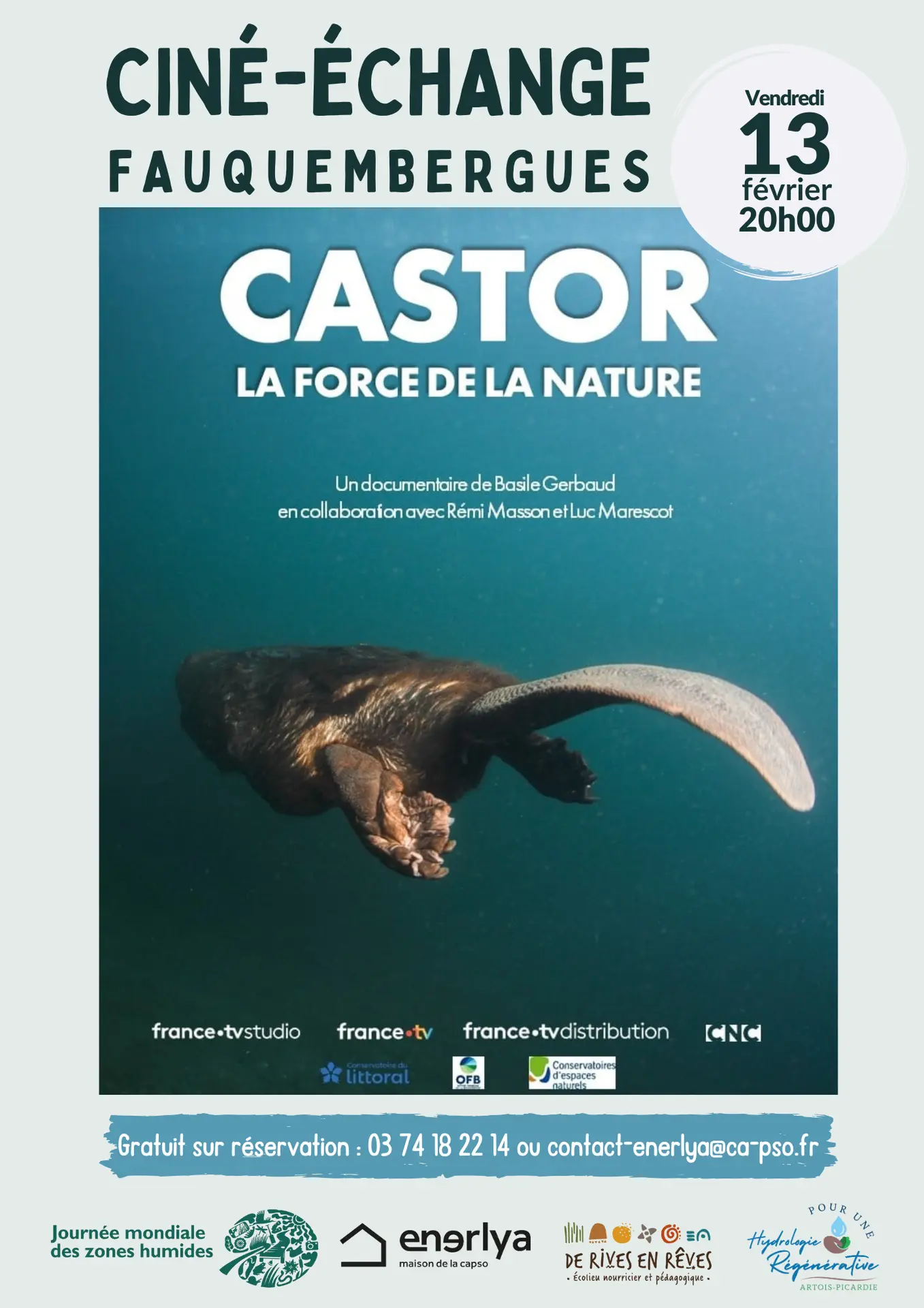Ciné-échange autour du documentaire Castor, la force de la nature