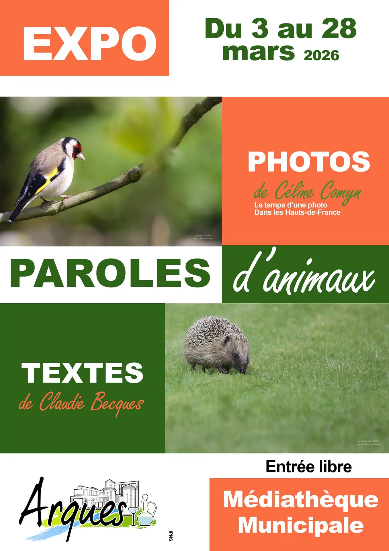 Du 3 au 28 mars : Expo Paroles d'animaux à la Médiathèque municipale