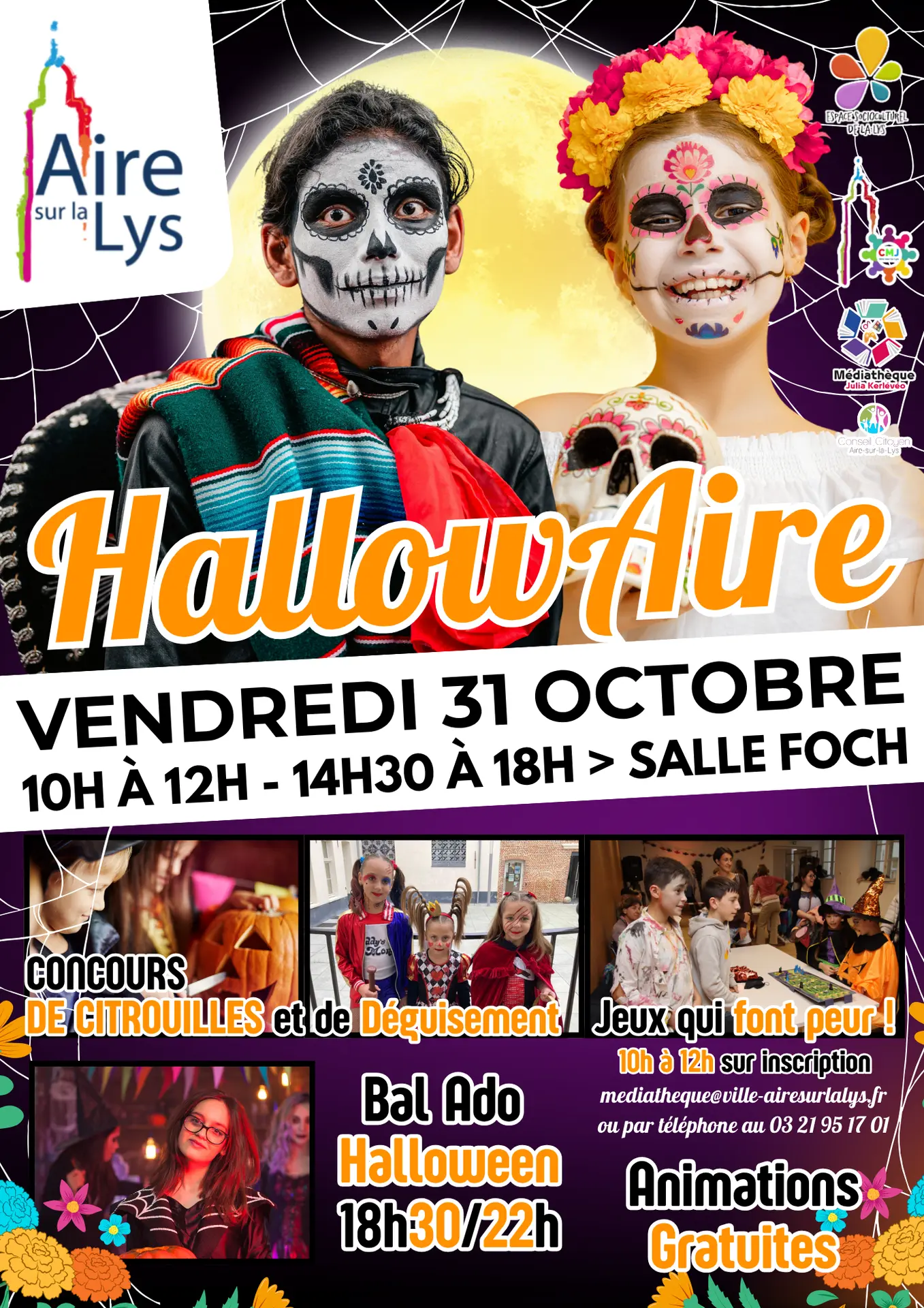 Affiche Halloween Aire-sur-la-Lys