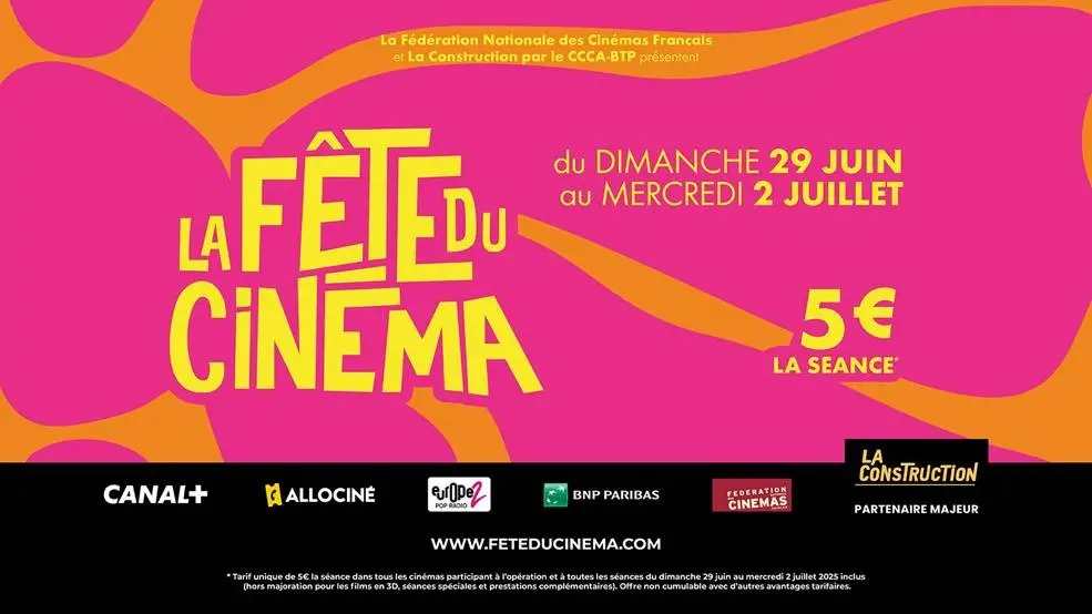 Fête du Cinéma du 29 juin au 2 juillet