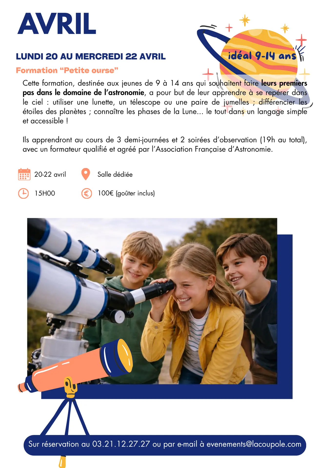 Formation Petite ourse à La Coupole