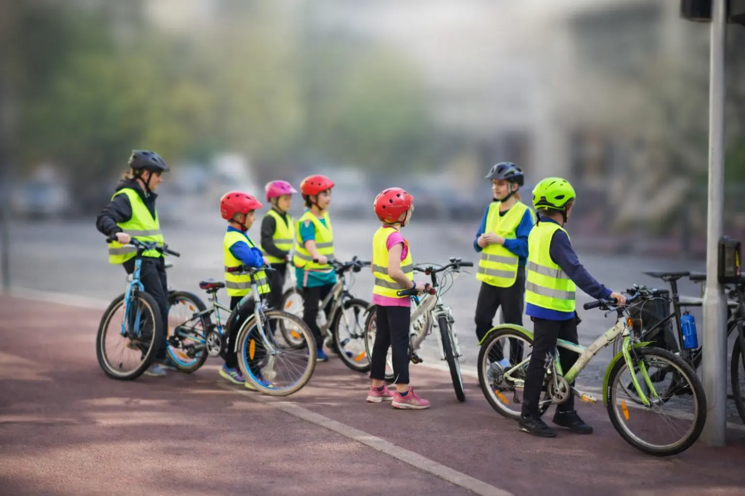 Séance de vélo avec des enfants