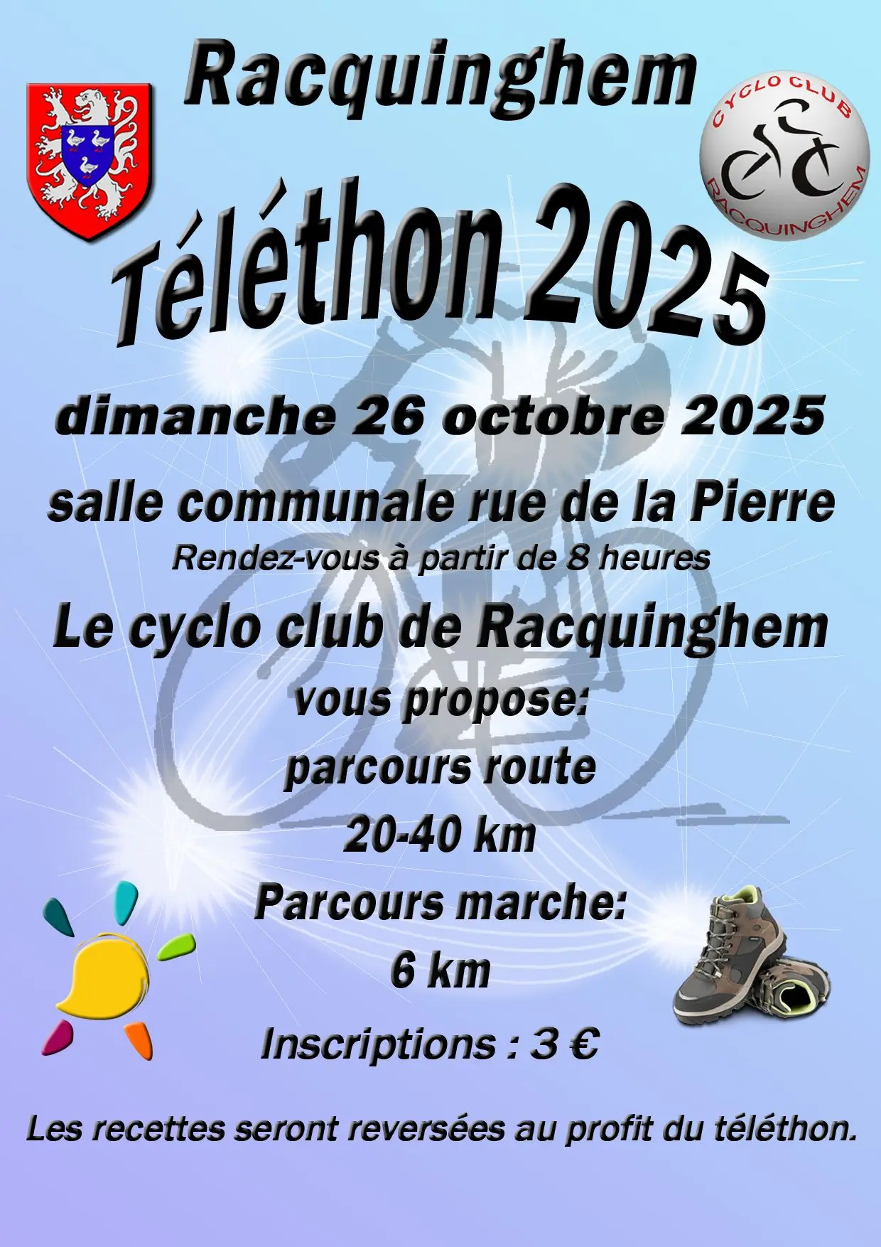 Téléthon Racquinghem Cyclo club
