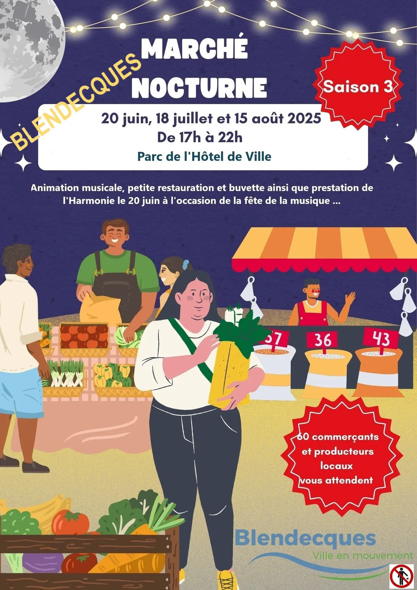 marché nocturne blendecques