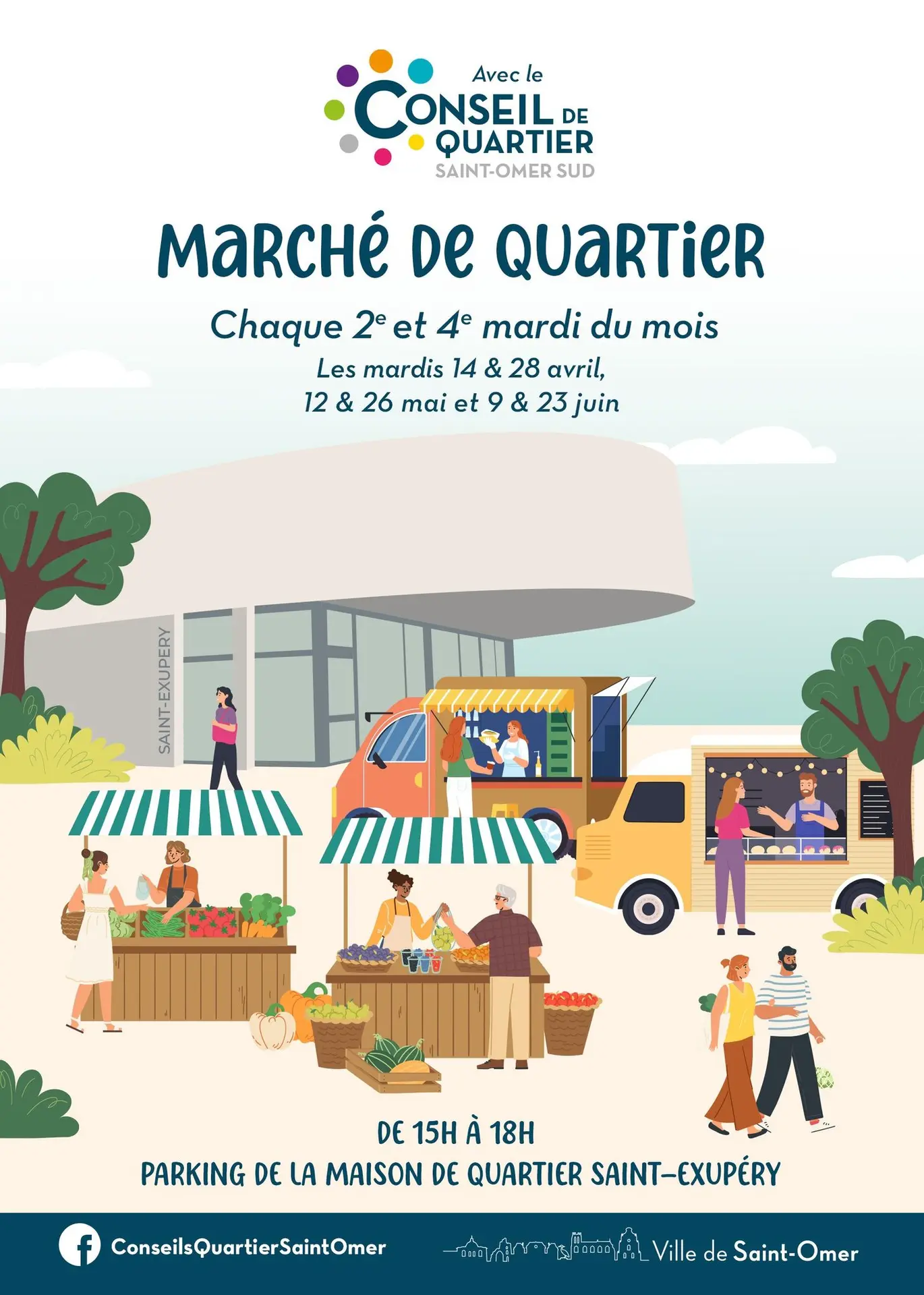 Marchés du Quartier Saint-Exupéry à Saint-Omer