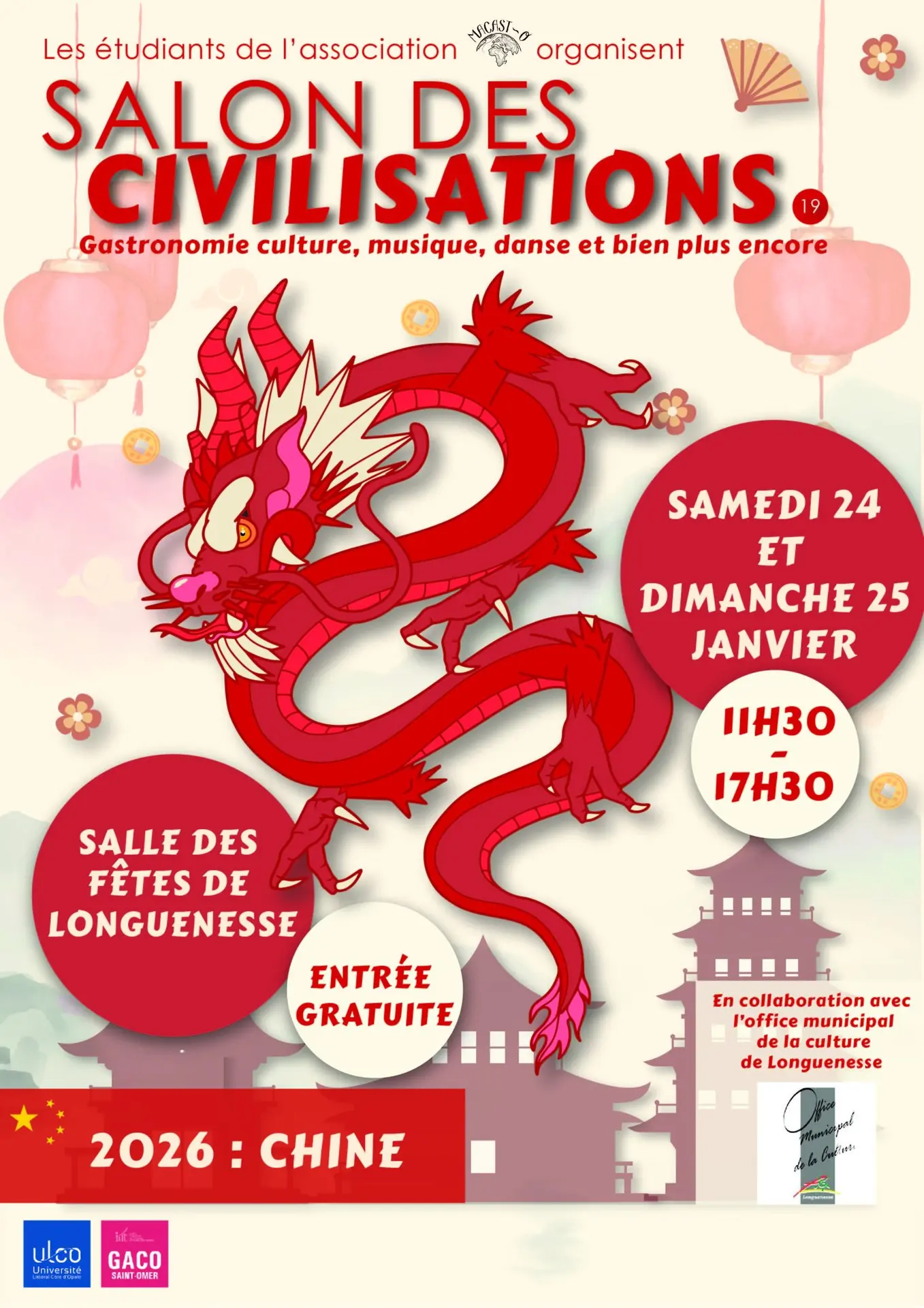 24 & 25 janvier, Salon des civilisations à Longuenesse