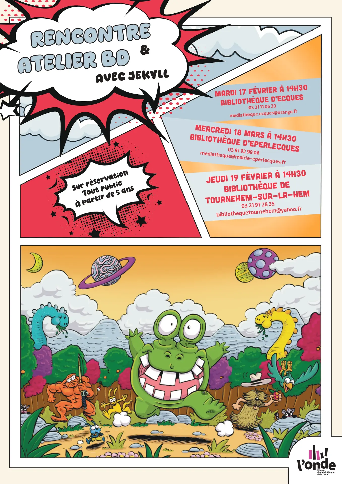 Rencontre et atelier BD avec Jekyll (dès 5 ans)