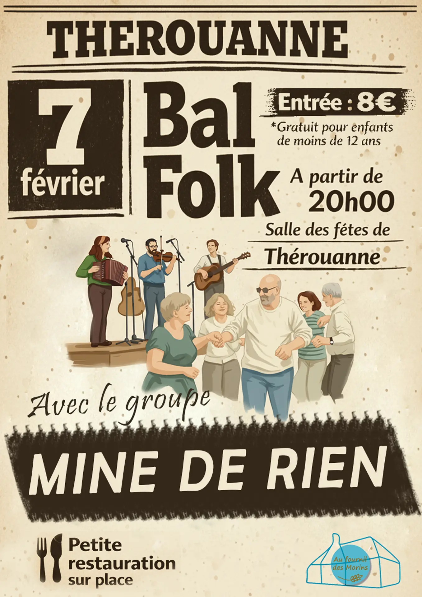 Affiche du bal folk du 7 février