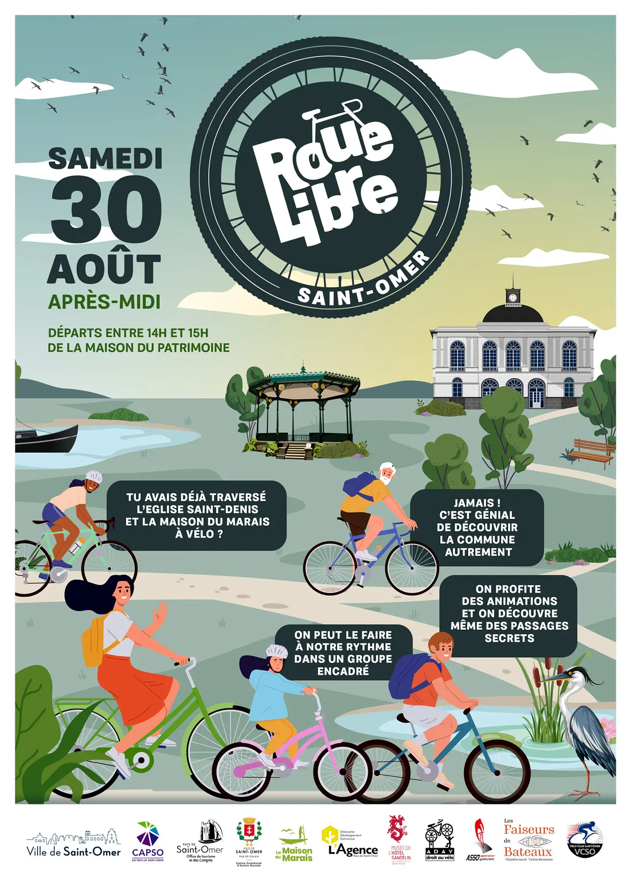 Samedi 30 août, Roue Libre à Saint-Omer