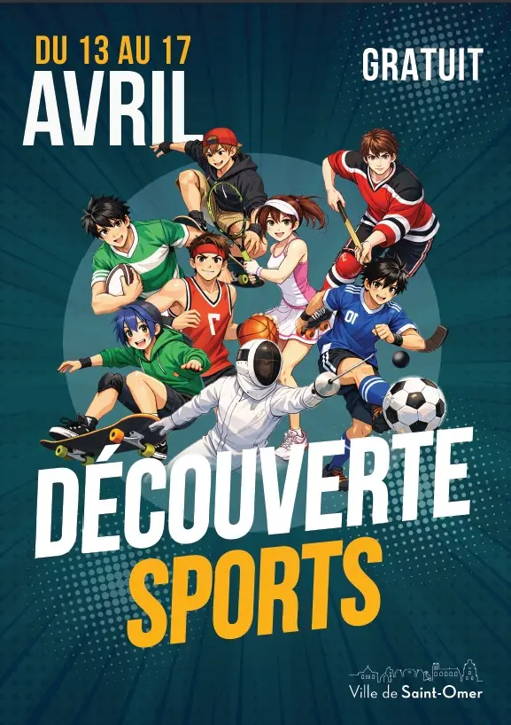Du 13 au 17 avril : Découverte Sports à Saint-Omer